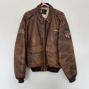 Avirex | Jackets & Coats | Avirex Nitro Run Varsity Leather Jacket